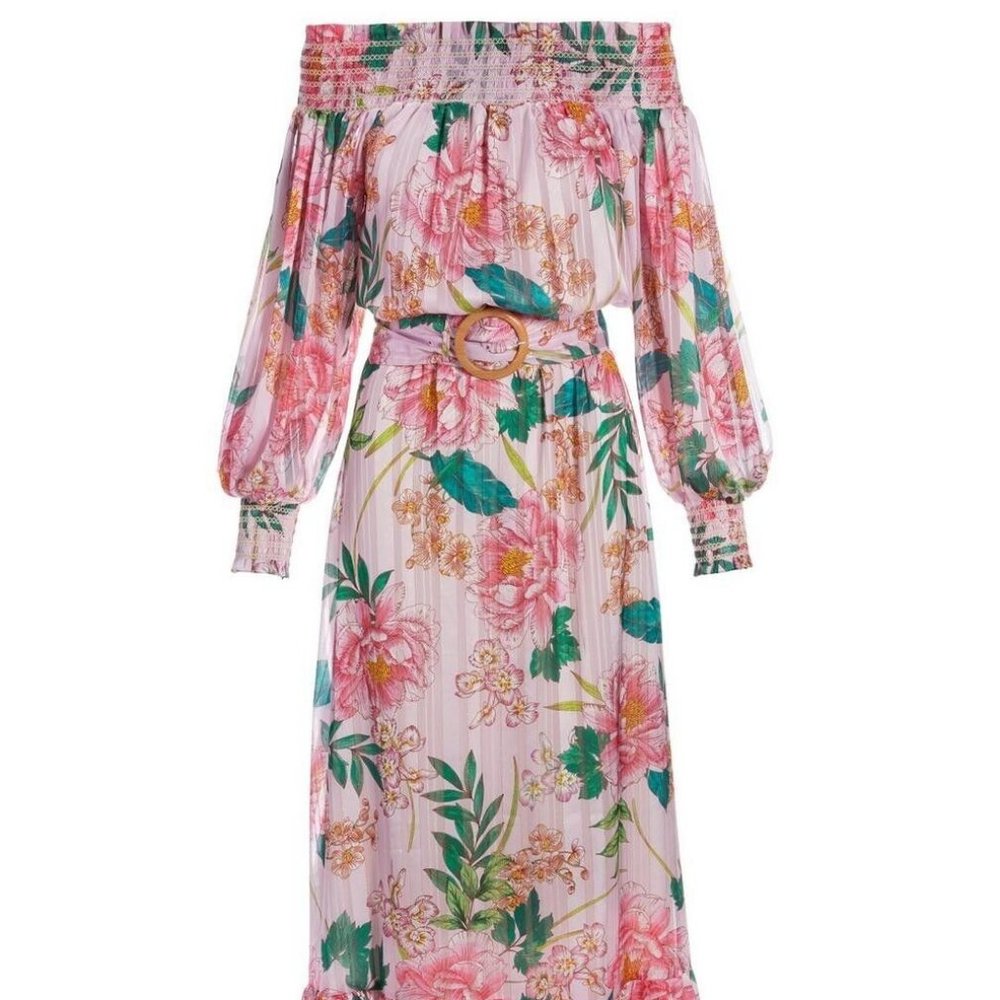 Boston Proper off shoulder dress Size Large